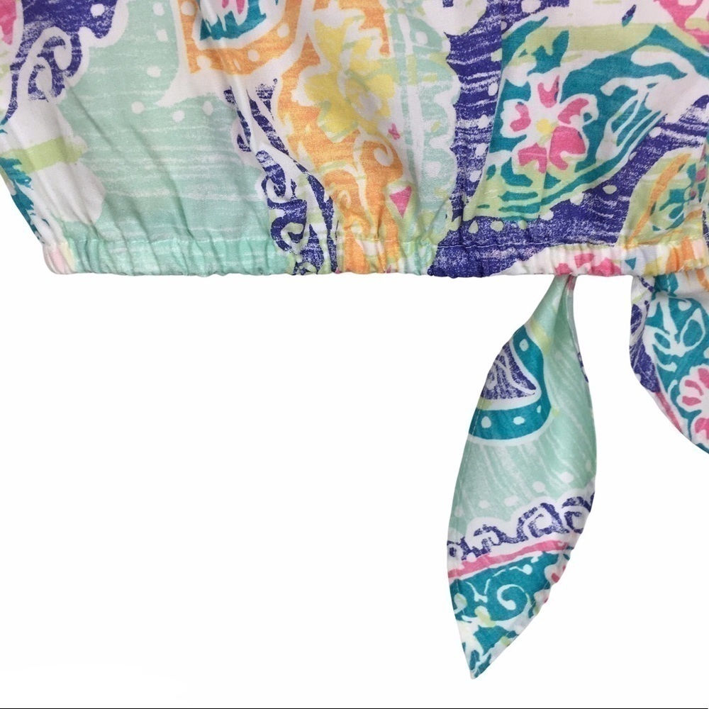 Chico’s Shacket Top Button Front Tie Front No Iro… - image 7